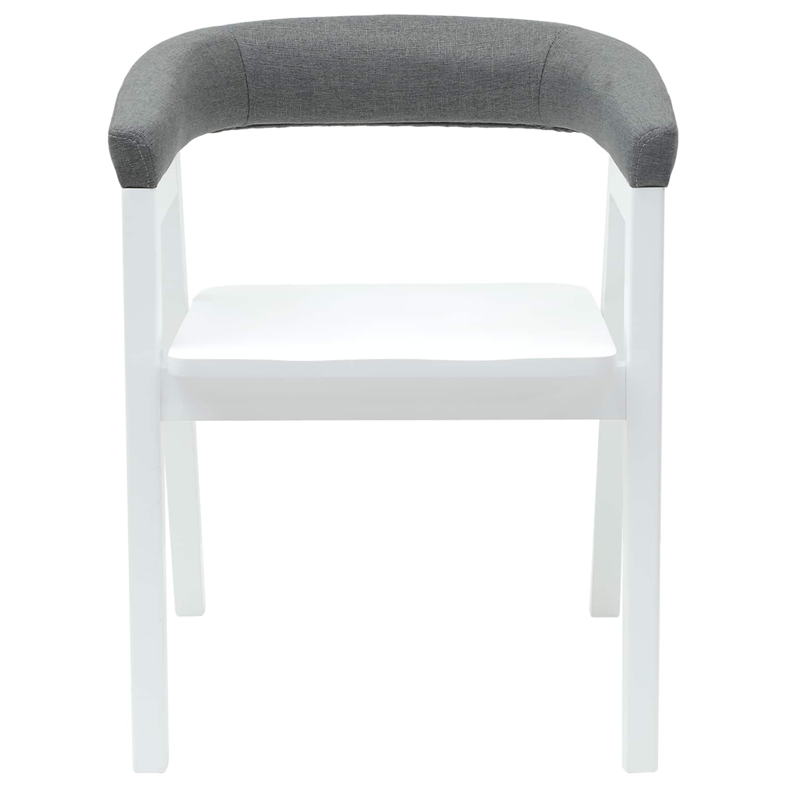 Eettafelstoelen 2 Pcs 54 X 57 X 73 Cm Massief Rubberhout Wit