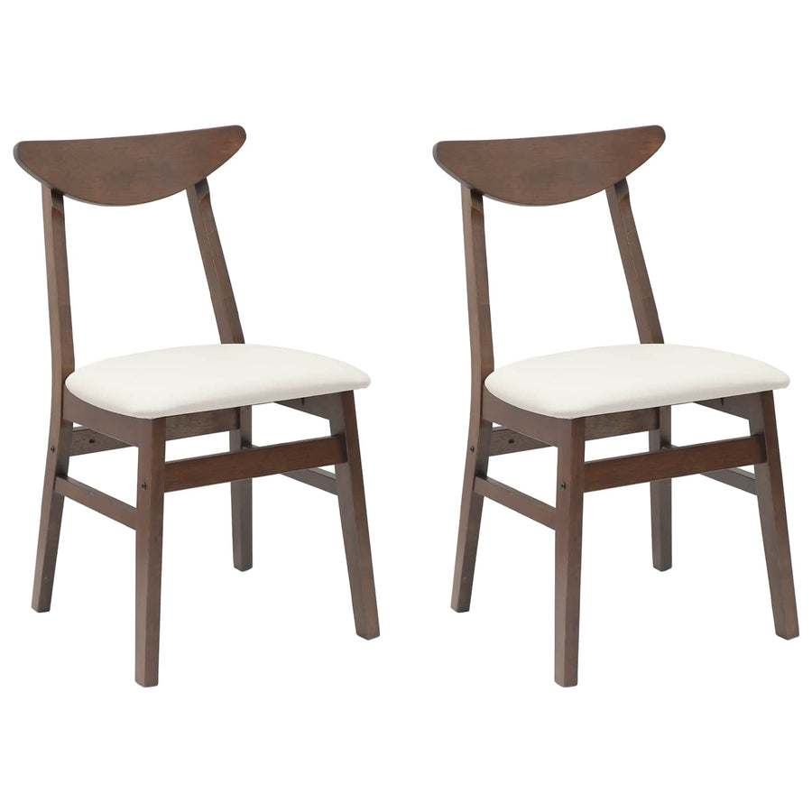 Eettafelstoelen 2 pcs Licht Bruin 42 x 47.5 x 81 cm