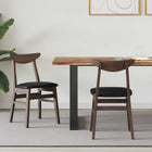 Eettafelstoelen 2 stuks licht bruin 42x47.5x81 cm rubberhout
