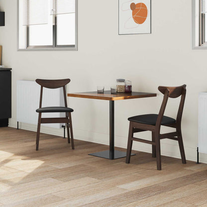 Eettafelstoelen 2 pcs Licht Bruin 42 x 47.5 x 81 cm