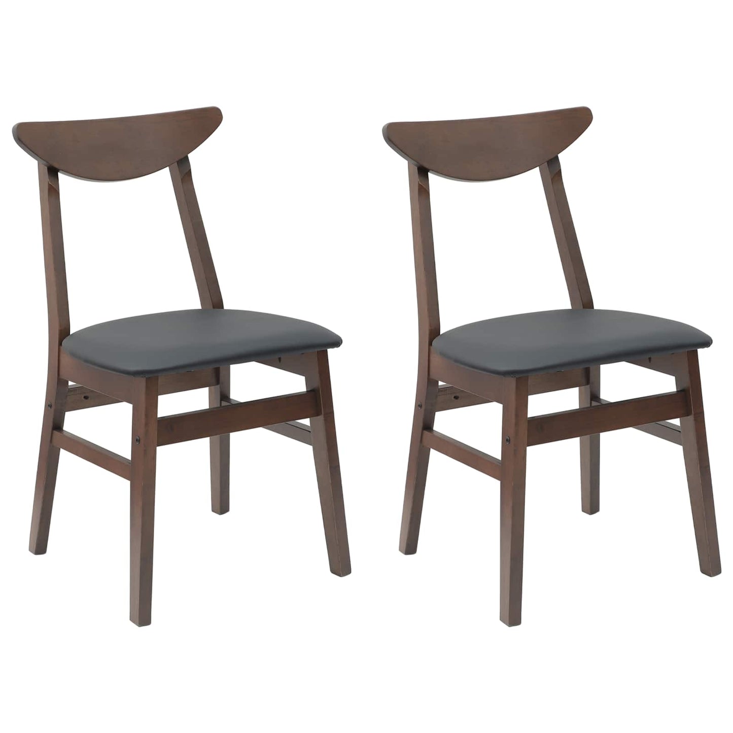 Eettafelstoelen 2 pcs Licht Bruin 42 x 47.5 x 81 cm