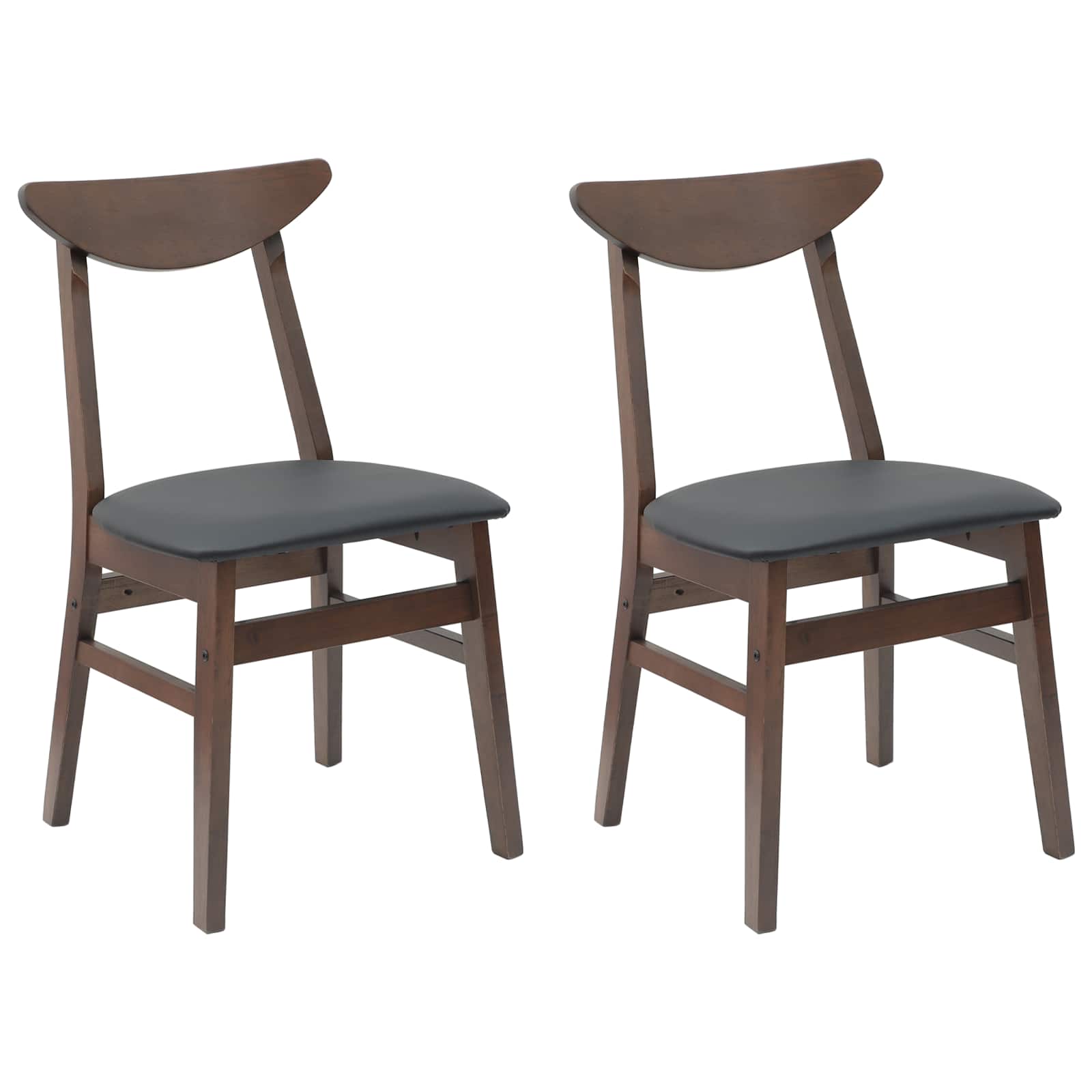 Eettafelstoelen 2 pcs Licht Bruin 42 x 47.5 x 81 cm