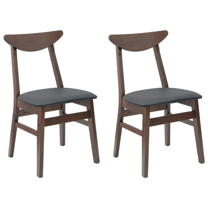 Eettafelstoelen 2 pcs Licht Bruin 42 x 47.5 x 81 cm