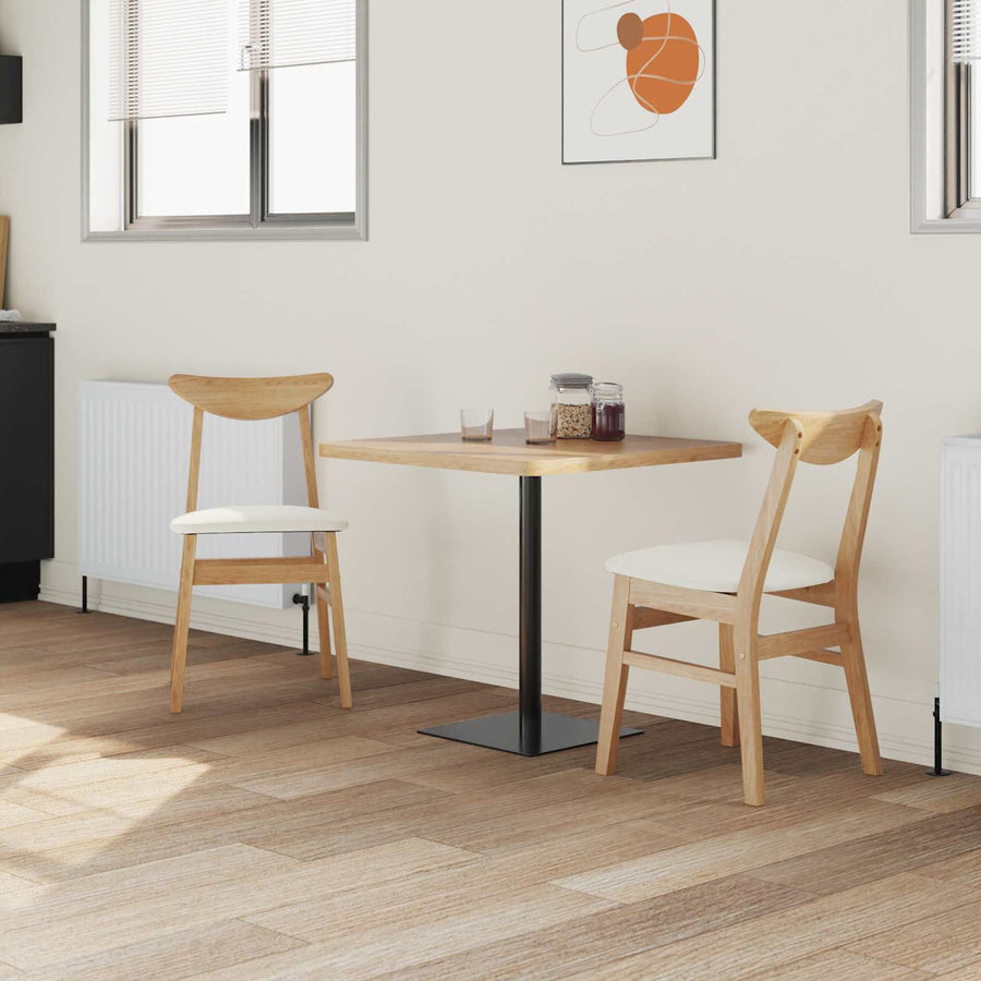 Eettafelstoelen 2 pcs Naturel 42 x 47.5 x 81 cm