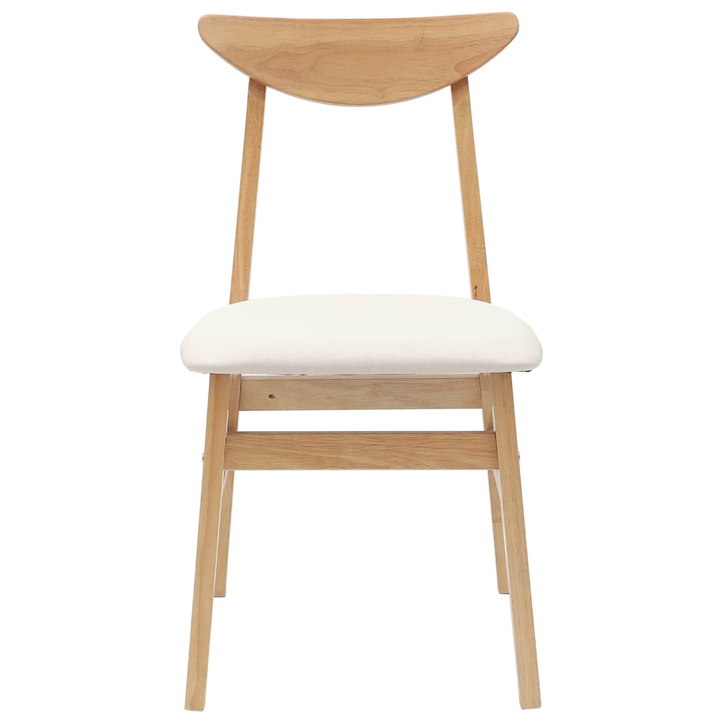 Eettafelstoelen 2 pcs Naturel 42 x 47.5 x 81 cm