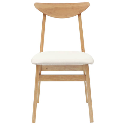 Eettafelstoelen 2 pcs Naturel 42 x 47.5 x 81 cm