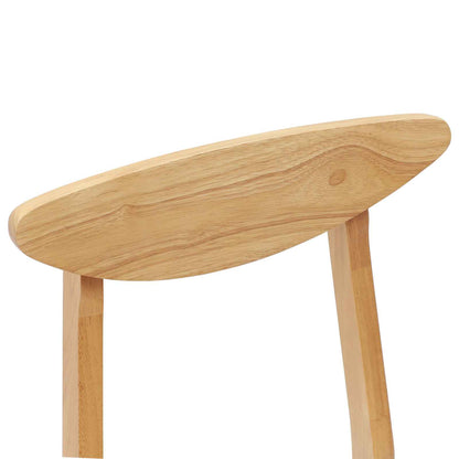Eettafelstoelen 2 pcs Naturel 42 x 47.5 x 81 cm
