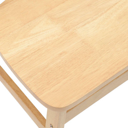Eettafelstoelen 2 pcs Naturel 42 x 47.5 x 81 cm