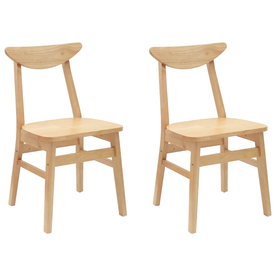 Eettafelstoelen 2 pcs Naturel 42 x 47.5 x 81 cm