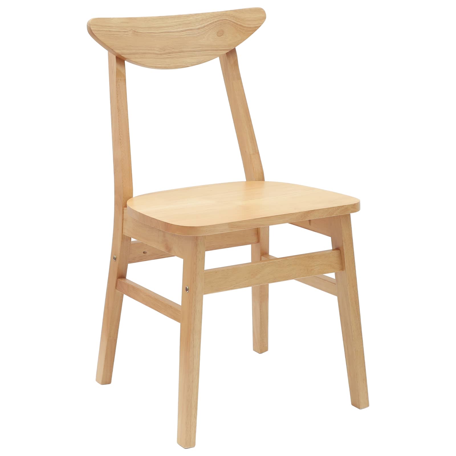 Eettafelstoelen 2 pcs Naturel 42 x 47.5 x 81 cm