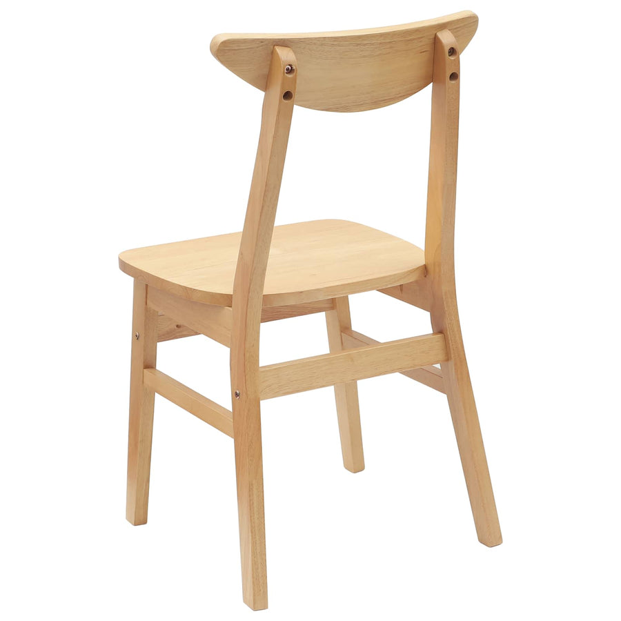Eettafelstoelen 2 pcs Naturel 42 x 47.5 x 81 cm