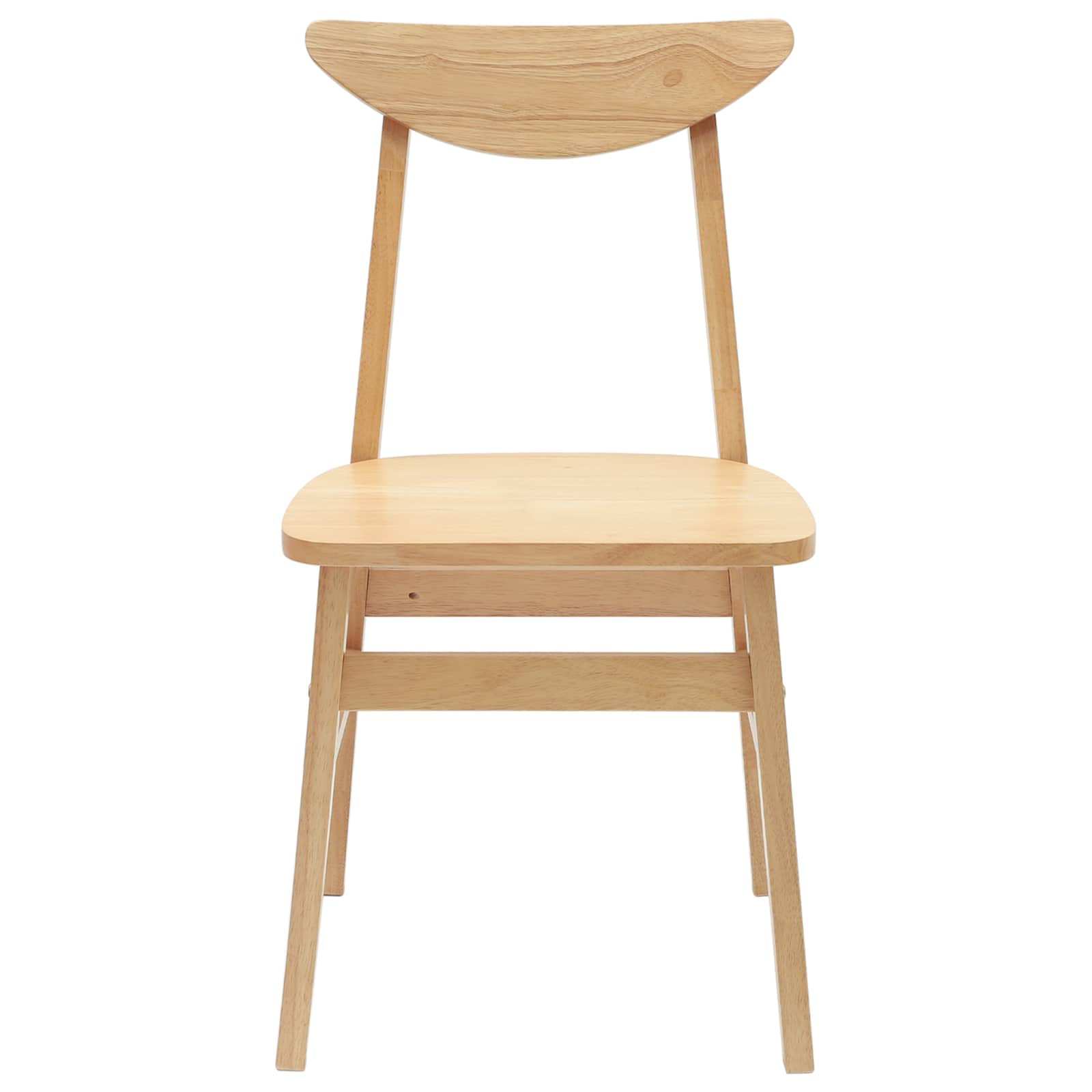 Eettafelstoelen 2 pcs Naturel 42 x 47.5 x 81 cm
