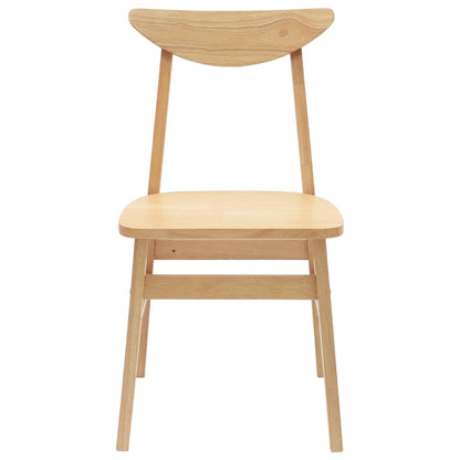 Eettafelstoelen 2 pcs Naturel 42 x 47.5 x 81 cm