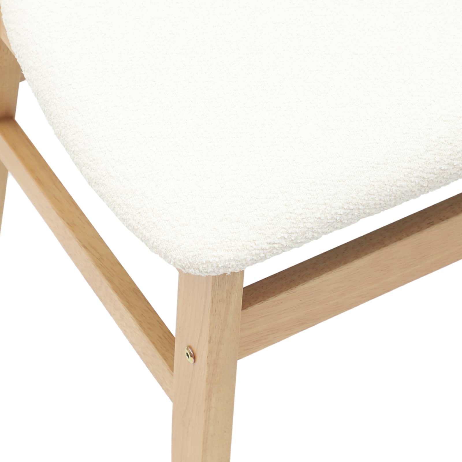 Eettafelstoelen 2 pcs Naturel 42 x 47.5 x 81 cm