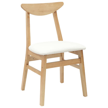 Eettafelstoelen 2 pcs Naturel 42 x 47.5 x 81 cm
