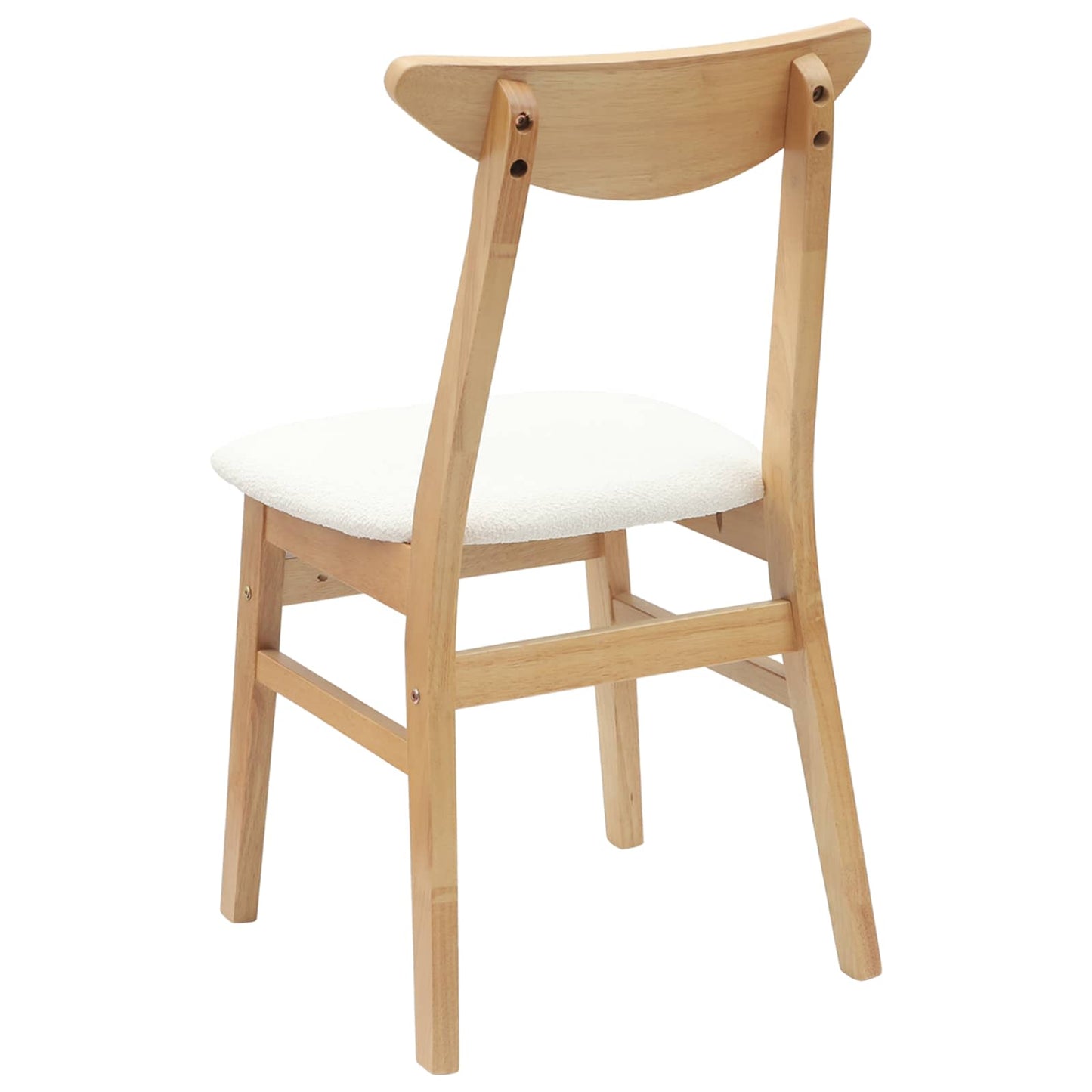 Eettafelstoelen 2 pcs Naturel 42 x 47.5 x 81 cm