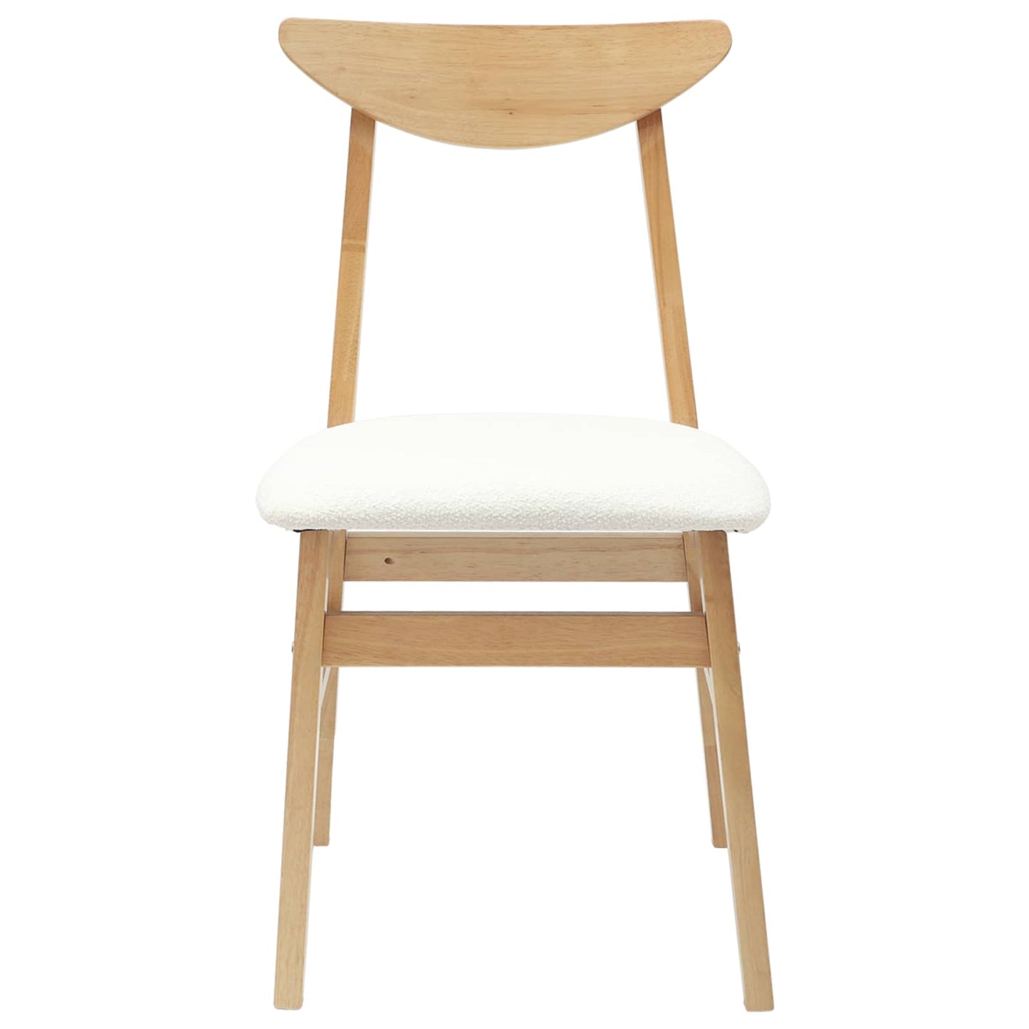 Eettafelstoelen 2 pcs Naturel 42 x 47.5 x 81 cm