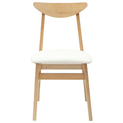 Eettafelstoelen 2 pcs Naturel 42 x 47.5 x 81 cm