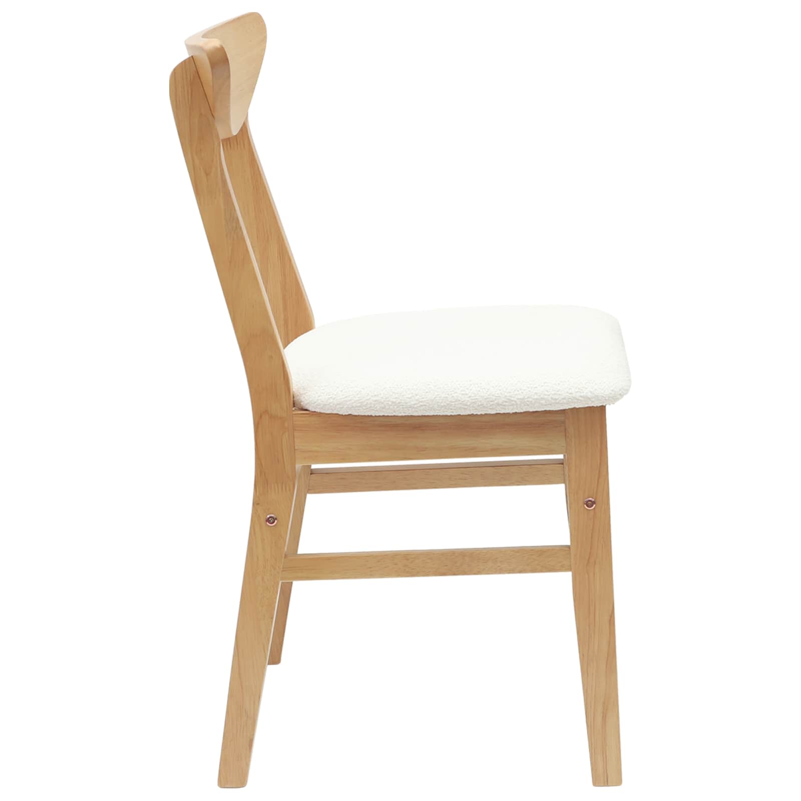 Eettafelstoelen 2 pcs Naturel 42 x 47.5 x 81 cm