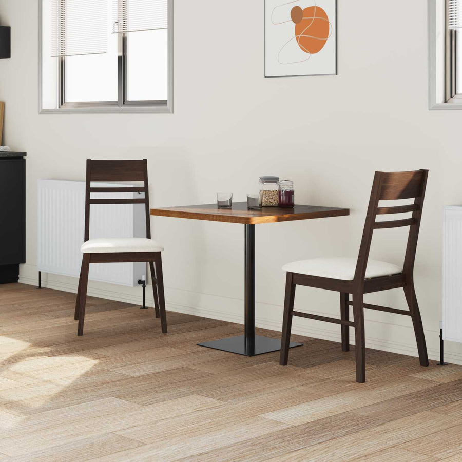 Eettafelstoelen 2 pcs Licht Bruin 43 x 54 x 89 cm