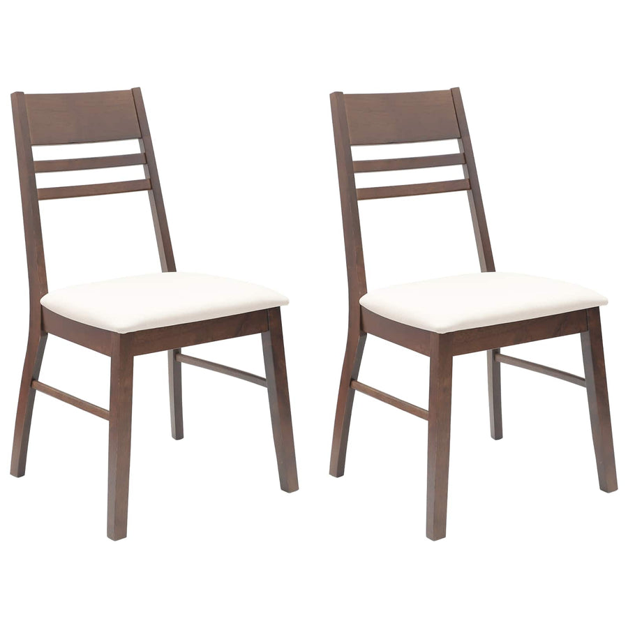Eettafelstoelen 2 pcs Licht Bruin 43 x 54 x 89 cm