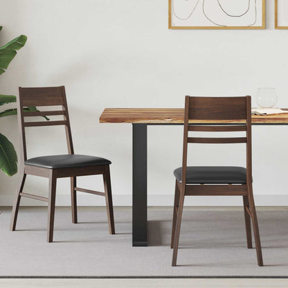 Eettafelstoelen 2 pcs Licht Bruin 43 x 54 x 89 cm
