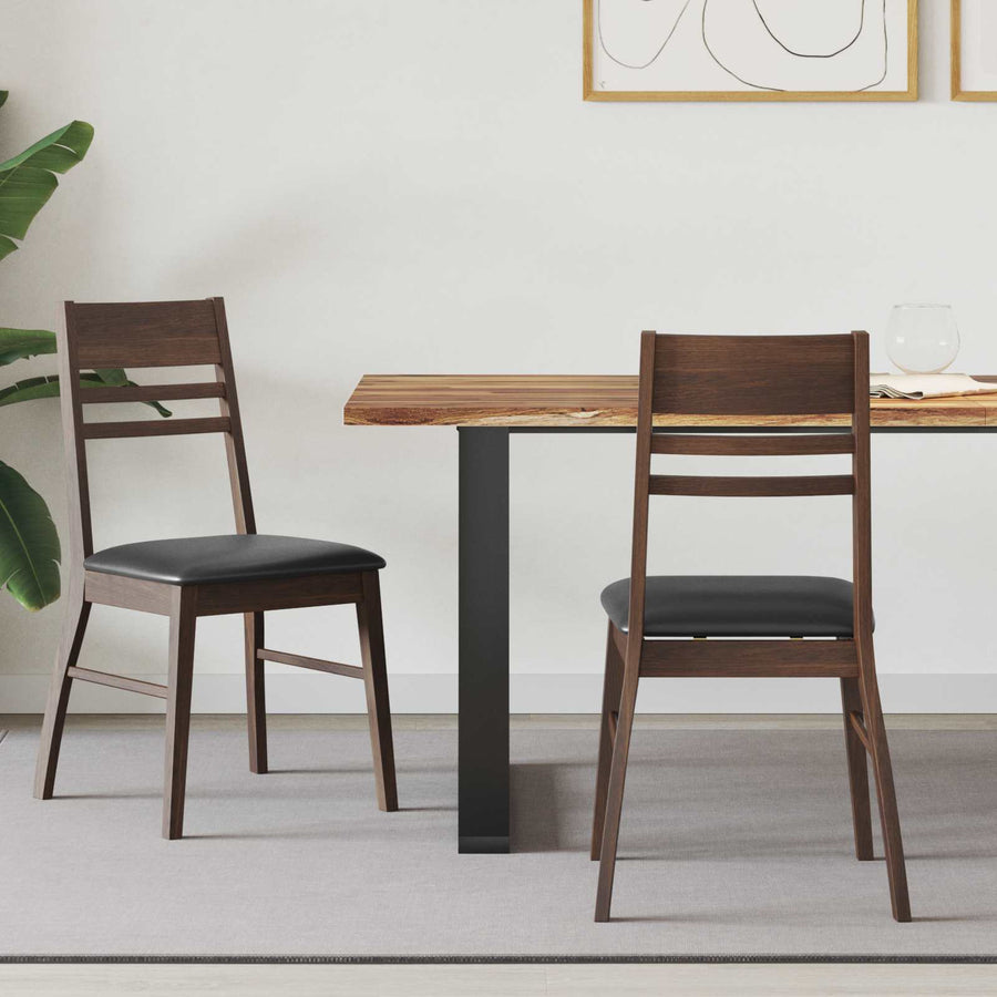 Eettafelstoelen 2 pcs Licht Bruin 43 x 54 x 89 cm