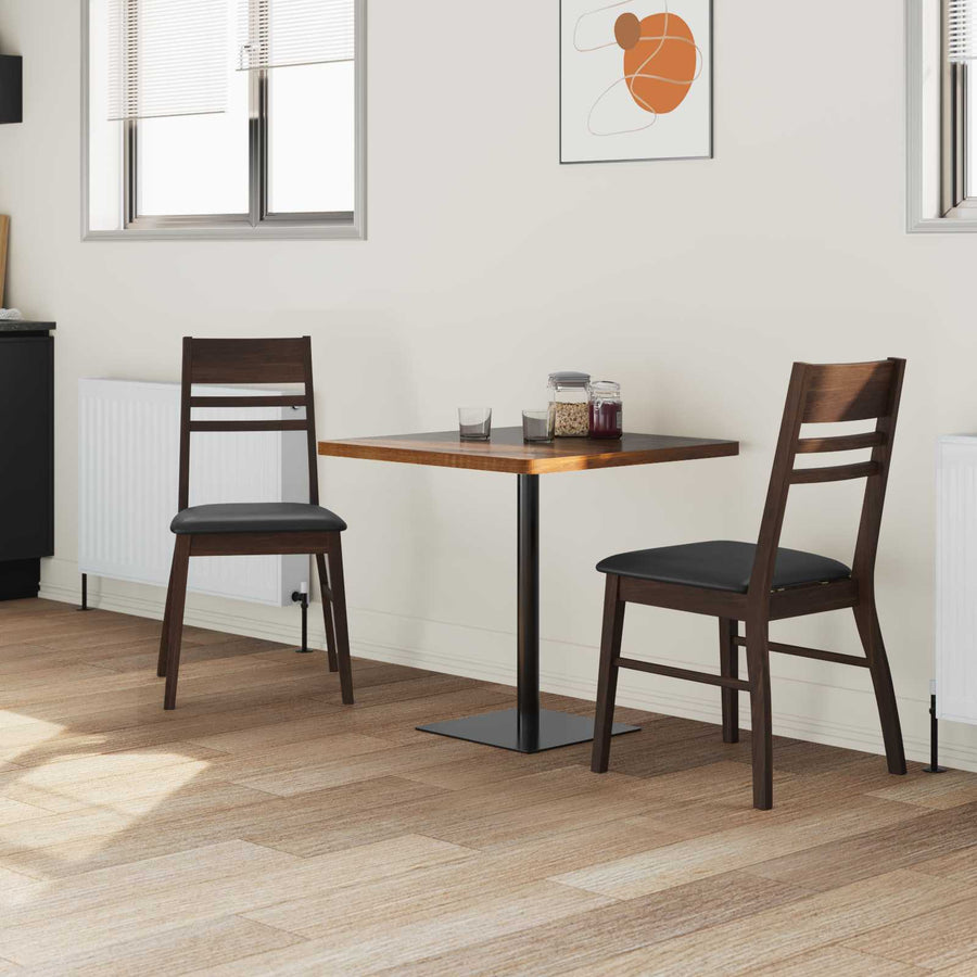 Eettafelstoelen 2 pcs Licht Bruin 43 x 54 x 89 cm