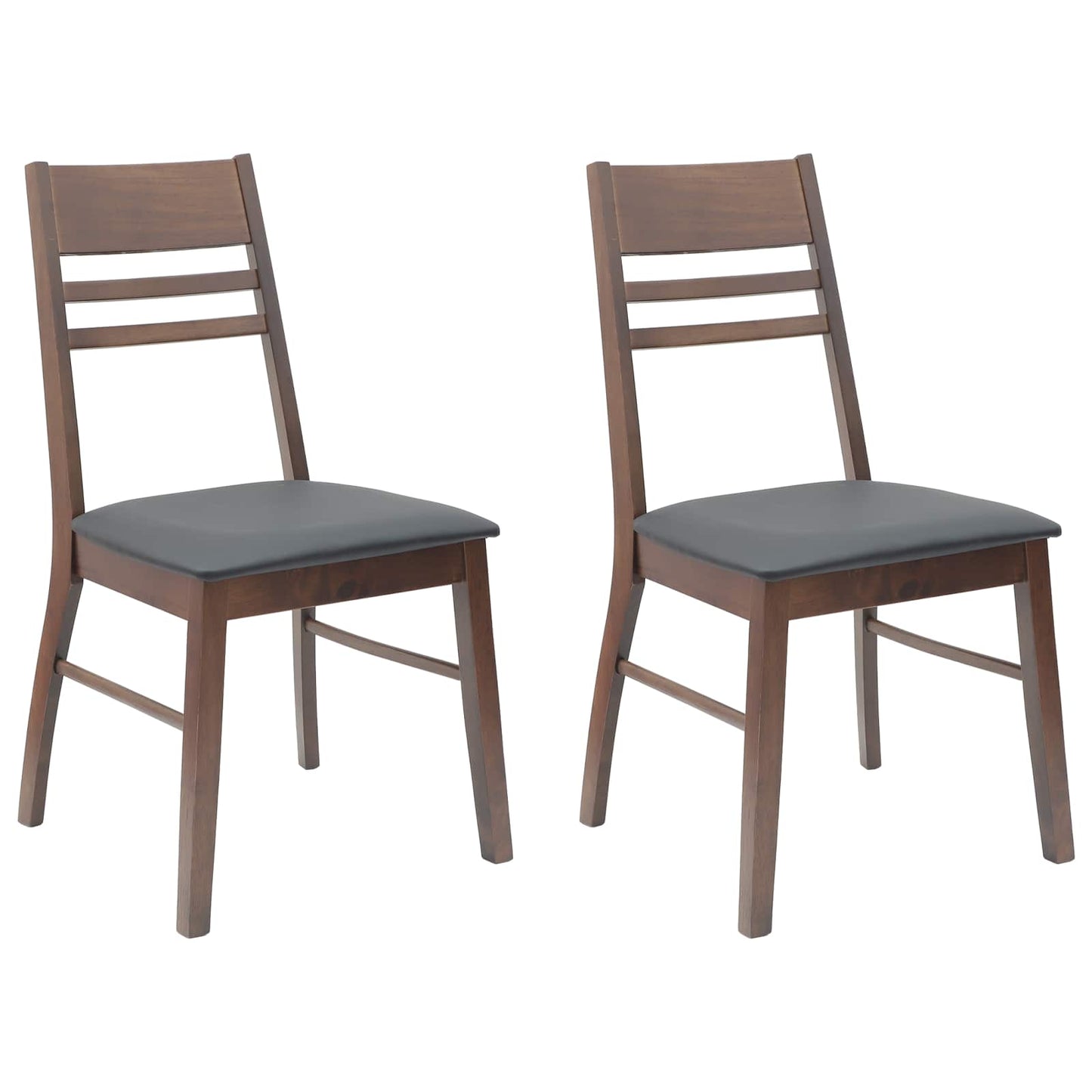 Eettafelstoelen 2 pcs Licht Bruin 43 x 54 x 89 cm