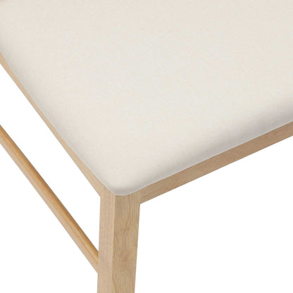 Eettafelstoelen 2 pcs Naturel 43 x 54 x 89 cm