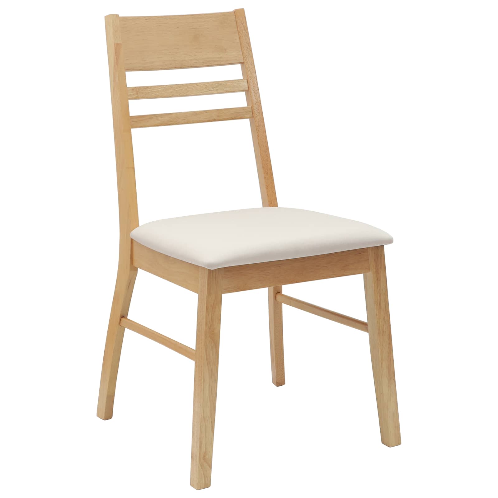 Eettafelstoelen 2 pcs Naturel 43 x 54 x 89 cm