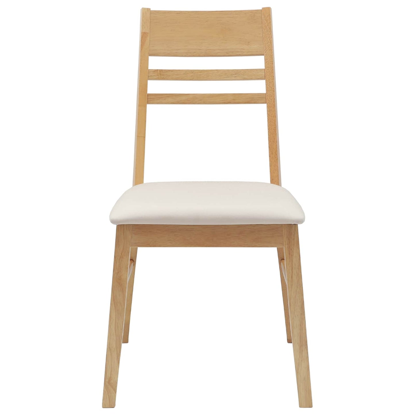 Eettafelstoelen 2 pcs Naturel 43 x 54 x 89 cm