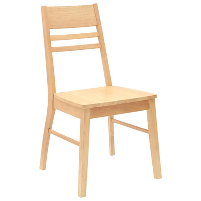 Eettafelstoelen 2 pcs Naturel 43 x 54 x 89 cm