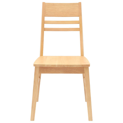Eettafelstoelen 2 pcs Naturel 43 x 54 x 89 cm