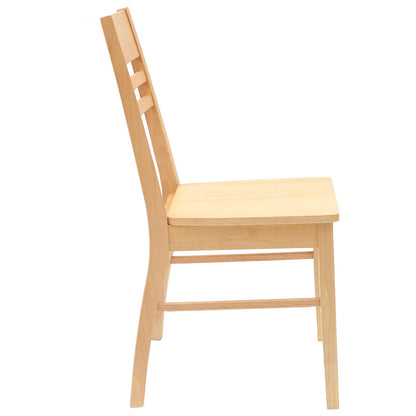 Eettafelstoelen 2 pcs Naturel 43 x 54 x 89 cm
