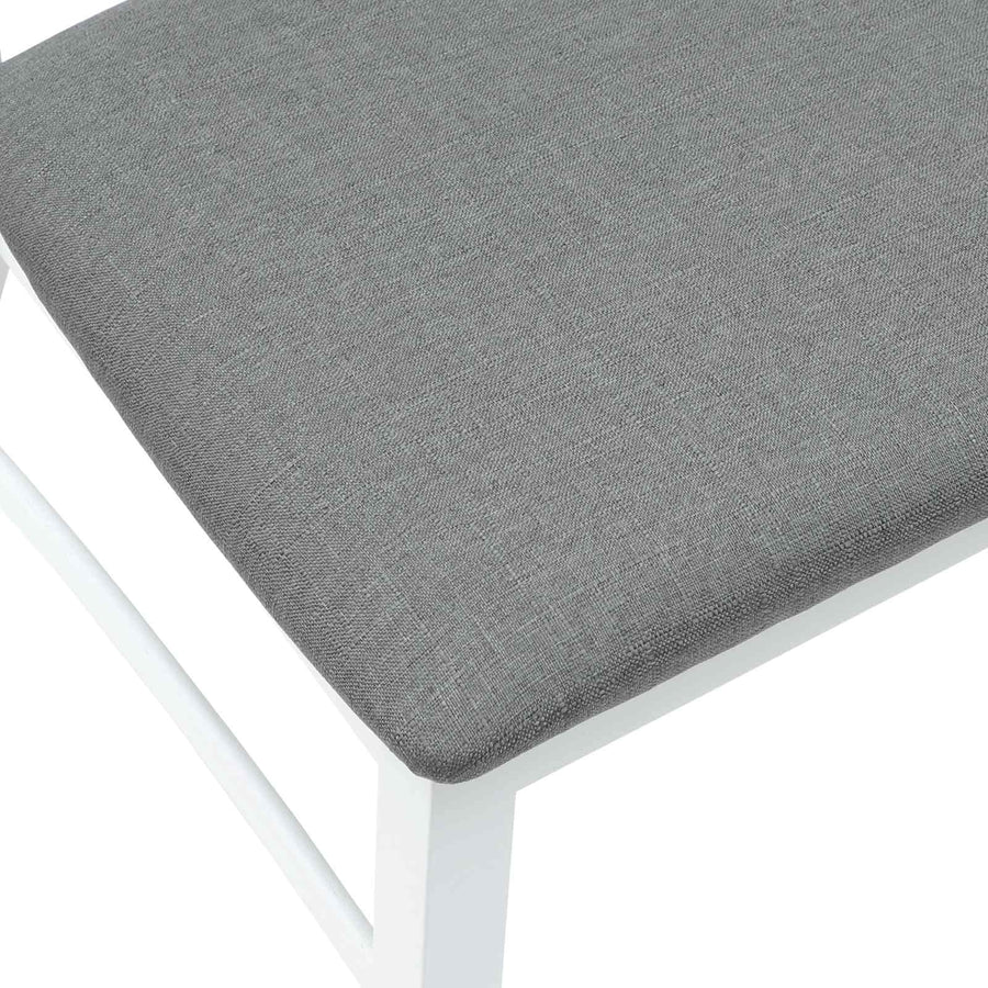 Eettafelstoelen 2 pcs Wit 43 x 54 x 89 cm Massief Rubberhout