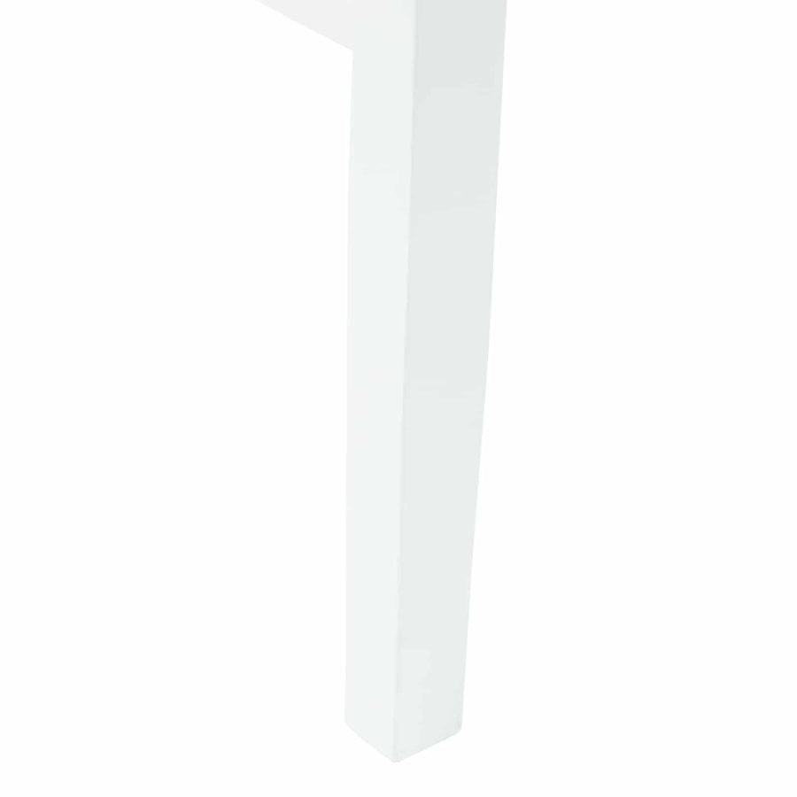 Eettafelstoelen 2 pcs Wit 43 x 54 x 89 cm Massief Rubberhout