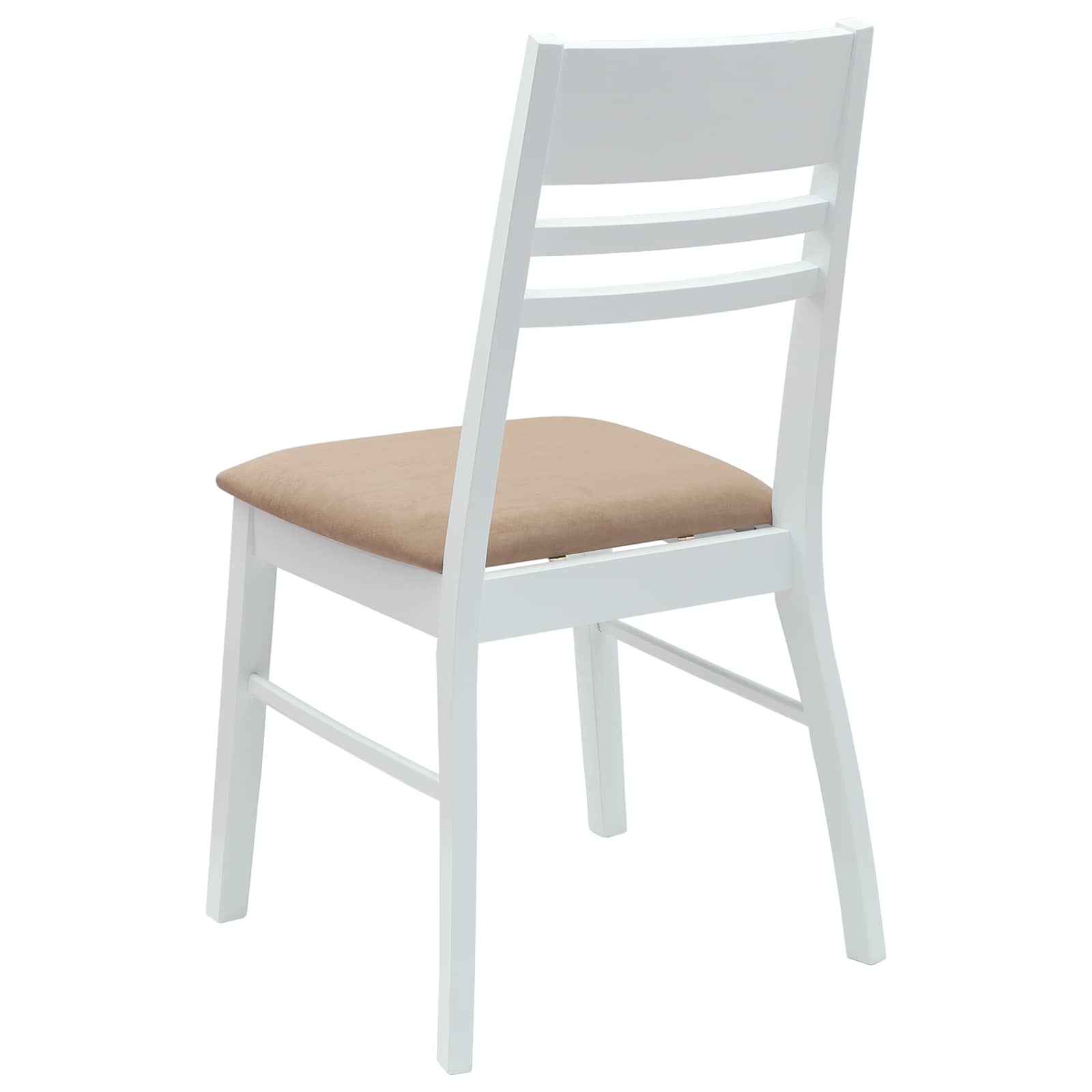 Eettafelstoelen 2 pcs Wit 43 x 54 x 89 cm Massief Rubberhout