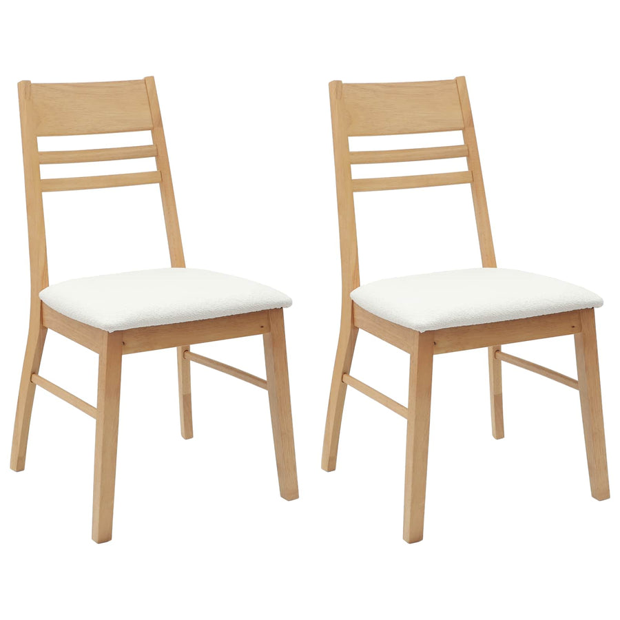 Eettafelstoelen 2 pcs Naturel 43 x 54 x 89 cm