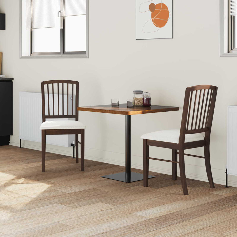 Eettafelstoelen 2 pcs Licht Bruin 50 x 52,5 x 91 cm