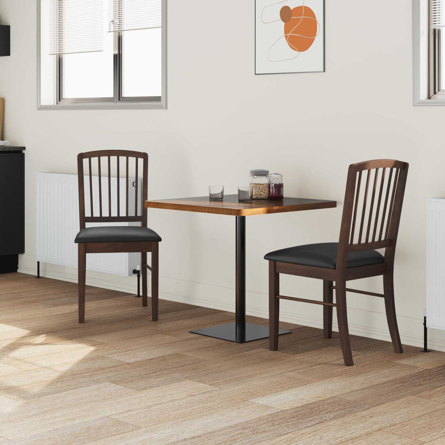 Eettafelstoelen 2 pcs Licht Bruin 50 x 52,5 x 91 cm