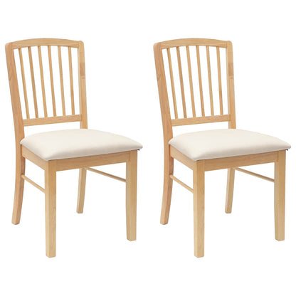 Eettafelstoelen 2 pcs Naturel 50 x 52,5 x 91 cm