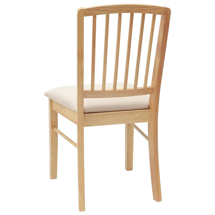 Eettafelstoelen 2 pcs Naturel 50 x 52,5 x 91 cm