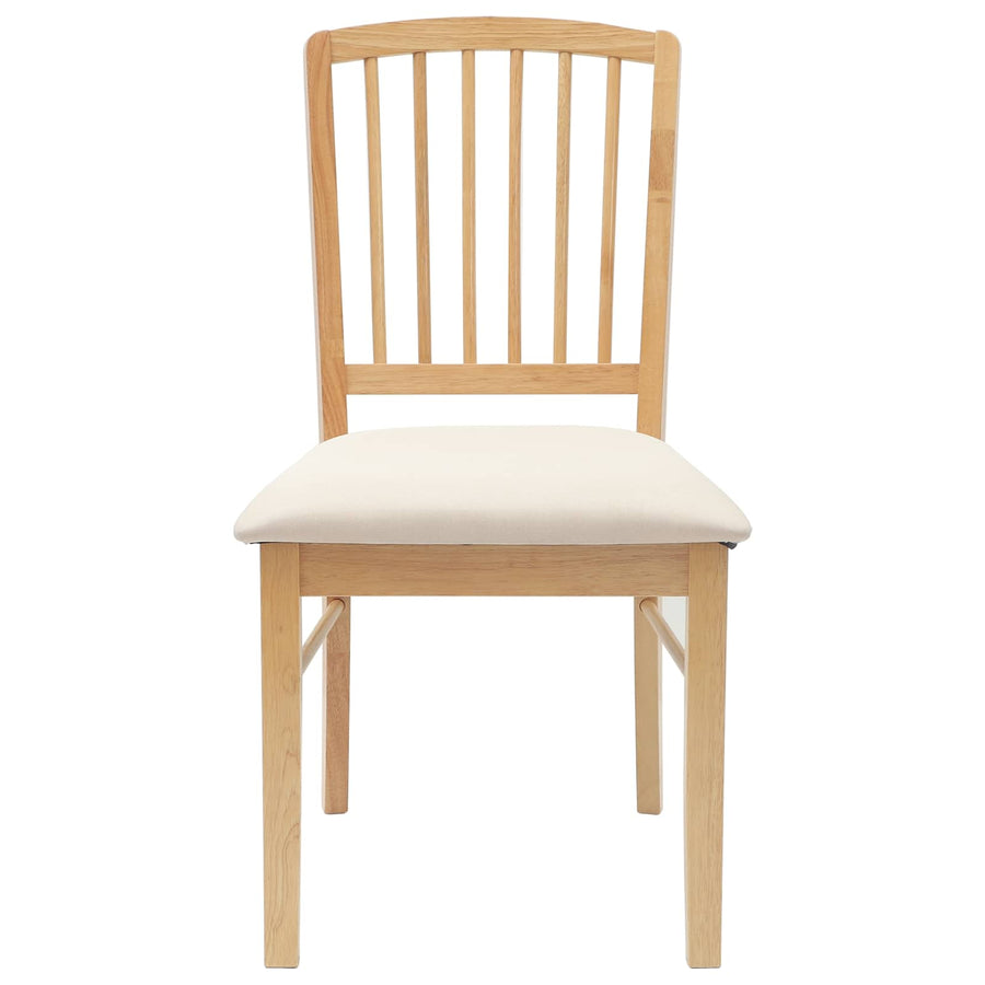 Eettafelstoelen 2 pcs Naturel 50 x 52,5 x 91 cm