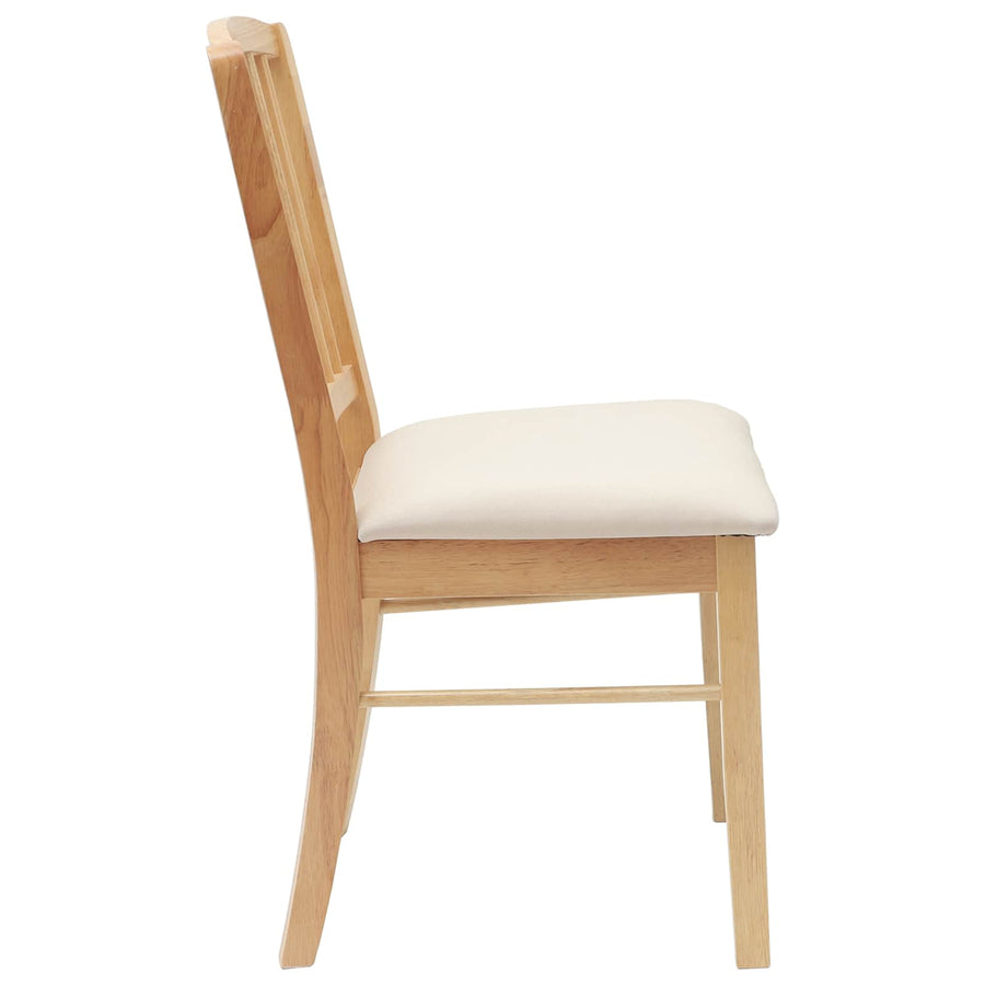 Eettafelstoelen 2 pcs Naturel 50 x 52,5 x 91 cm