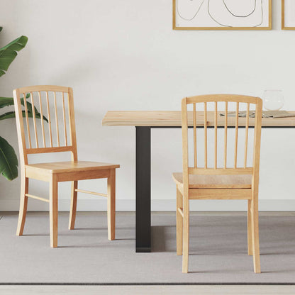 Eettafelstoelen 2 pcs Naturel 50 x 52,5 x 91 cm