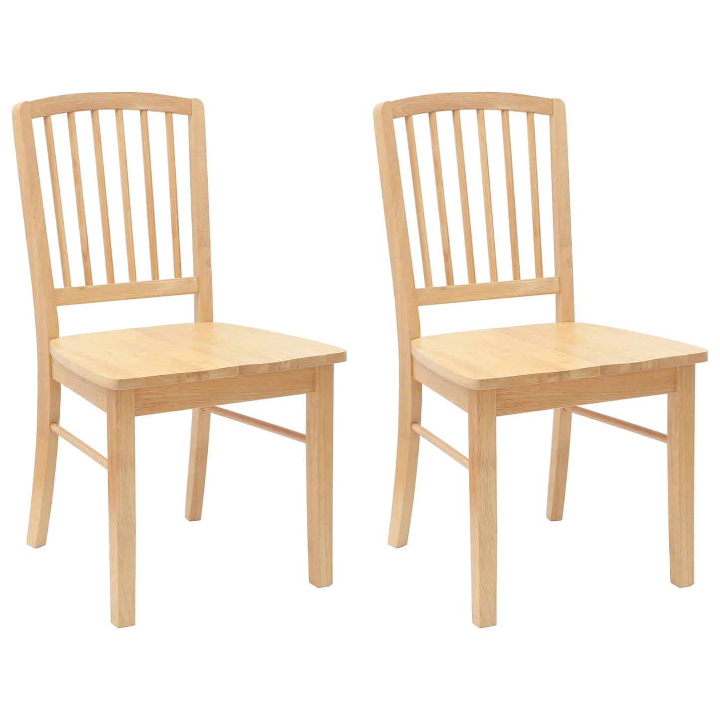 Eettafelstoelen 2 pcs Naturel 50 x 52,5 x 91 cm