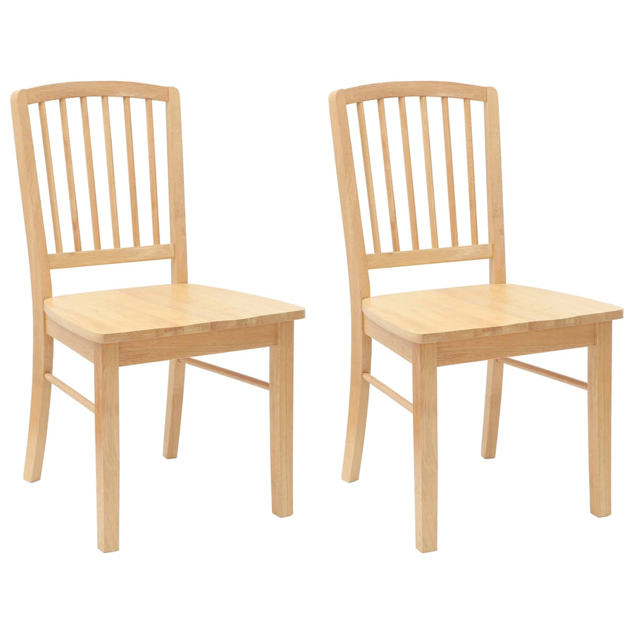 Eettafelstoelen 2 pcs Naturel 50 x 52,5 x 91 cm