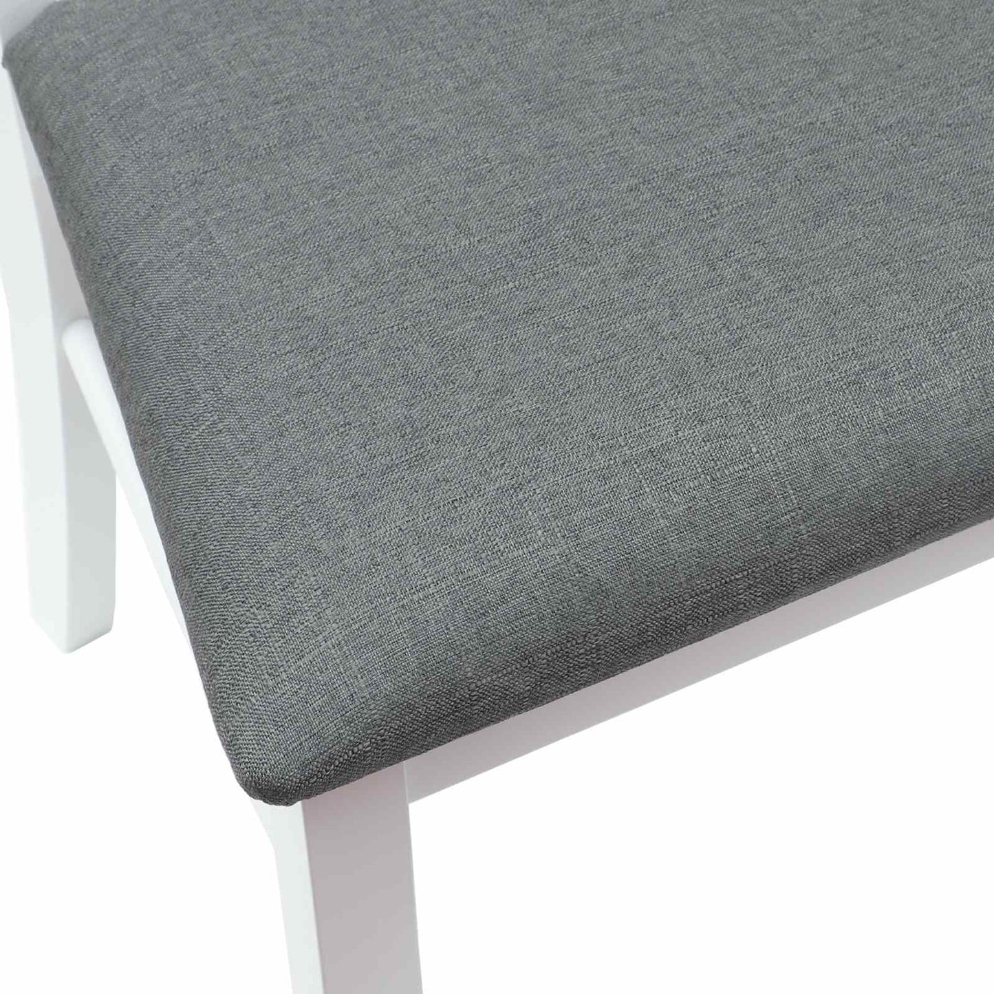 Eettafelstoelen 2 pcs Wit 50 x 52,5 x 91 cm Massief Rubberhout