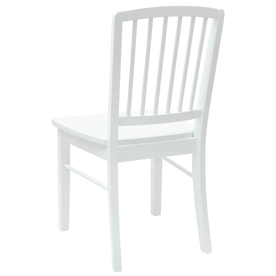 Eettafelstoelen 2 pcs Wit 50 x 52,5 x 91 cm Massief Rubberhout